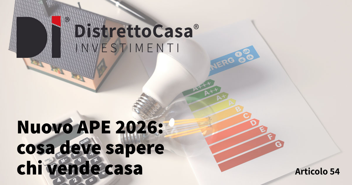 Nuovo ape 2026: cosa deve sapere chi vende casa